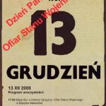 plakat 13 grudnia